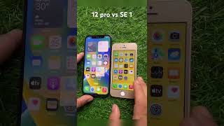 Iphone 12 pro vs Iphone SE 1 // Speed Test shorts