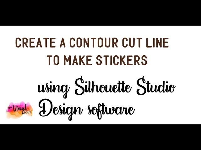 How to create a contour cut line in Silhouette Studio 