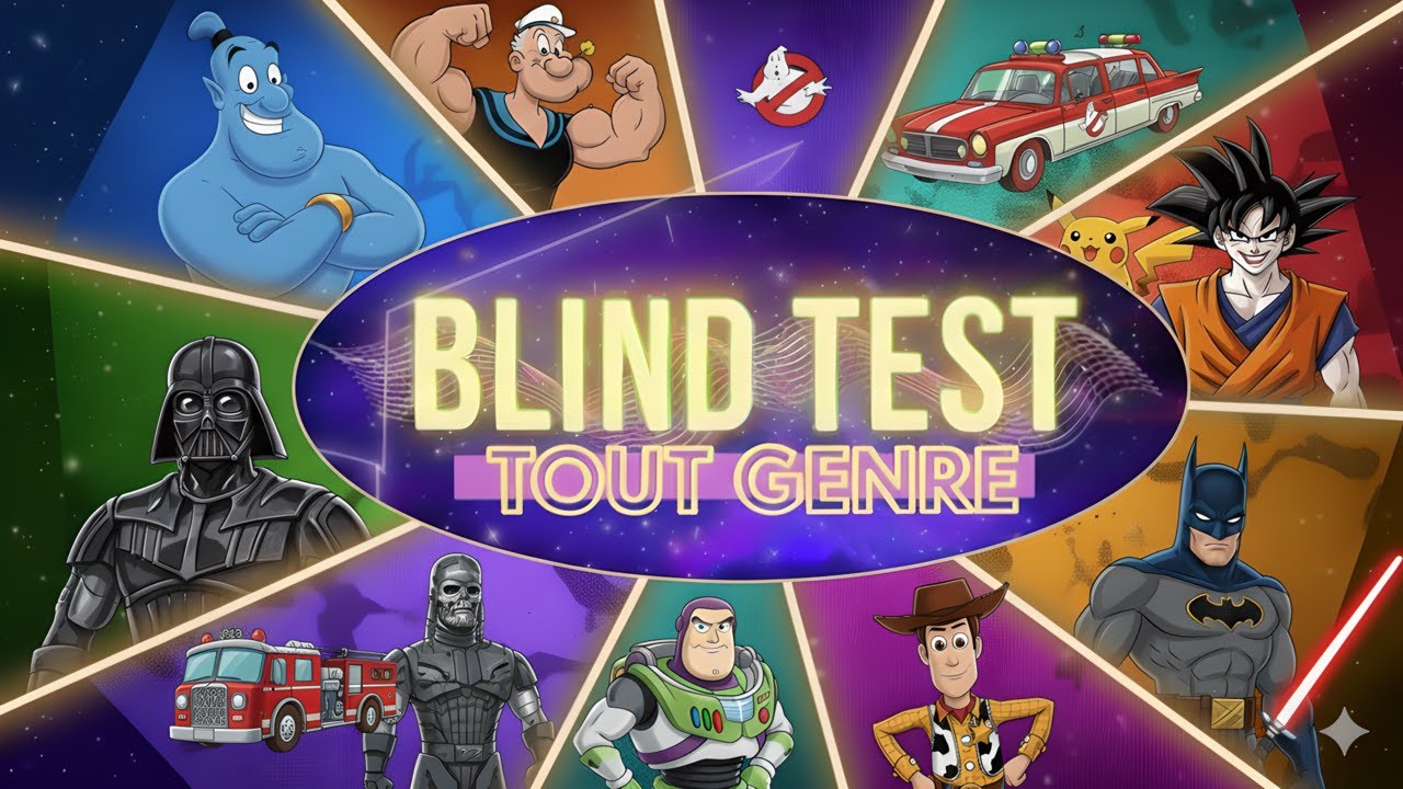 BLIND TEST TOUT GENRE  LE PETIT 03 Films, Series, Anime, Disney, Emission, Pub, Dessin Animé