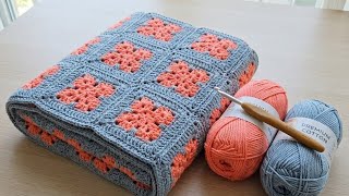 Beautiful Crochet Square for Blankets crochet pattern Easy for beginners #crochet#crochetcrosai screenshot 4