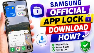 App Lock on Samsung Phone 🔐 | One UI 9 New Feature | Official App Lock Download screenshot 2