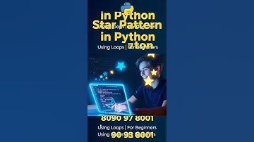 Star Pattern in Python | स्टार पैटर्न इन पाइथन