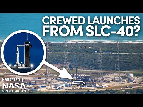 Mystery Solved! SpaceX's New Starship Tower & The Secrets at SLC-40 - KSC Flyover