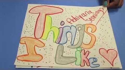 "Things I like" Paper Slide Video