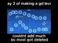 day 3 of making a gd level #gd #geometrydash