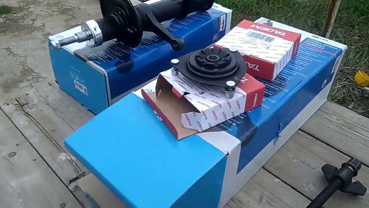 Замена передних амортизаторов на приоре