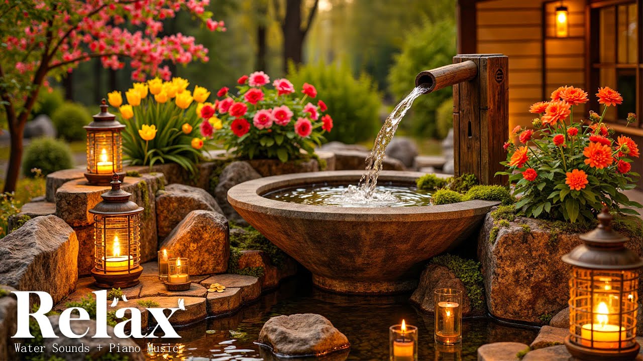 Лечебное фортепиано со звуками текущей воды 🌿 Спокойствие, концентрация и снятие стресса