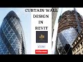 CURTAIN GLASS FAMILY | CURTAIN WALLS IN REVIT | DIFFERENT TYPES OF GLASS FAMILIES IN REVIT