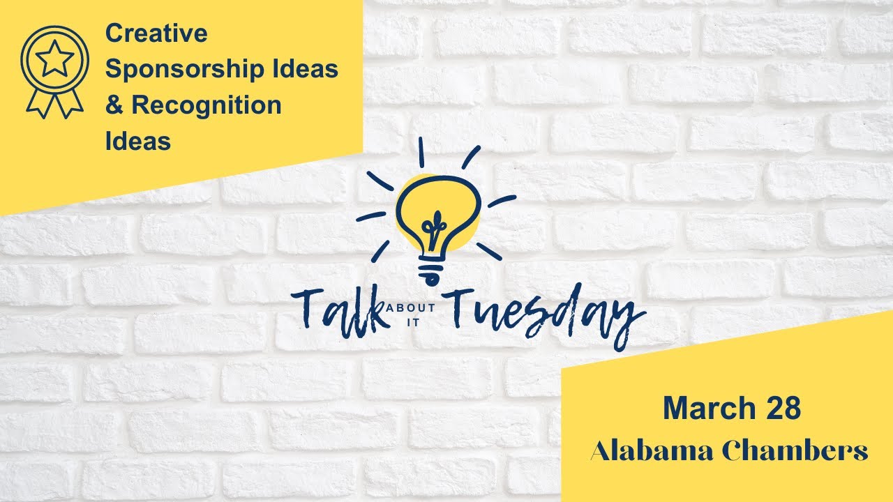 Talk About It Tuesday  -  Creative Sponsorship Ideas & Recognition Ideas