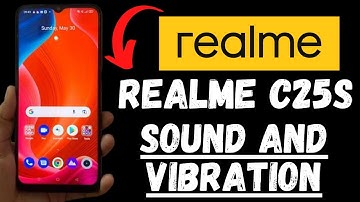 Realme C25s Sound and Vibration settings