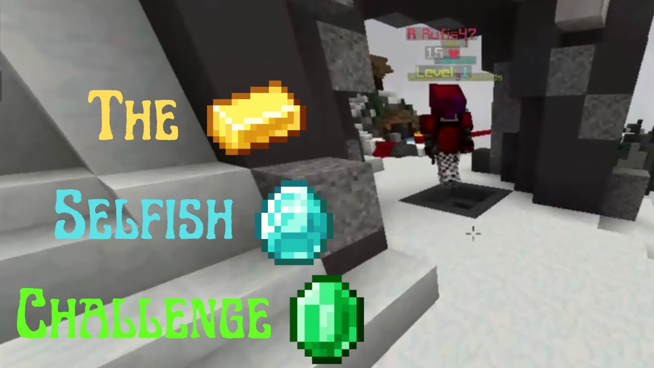 Speedrunning the Selfish Challenge on Hypixel - YouTube