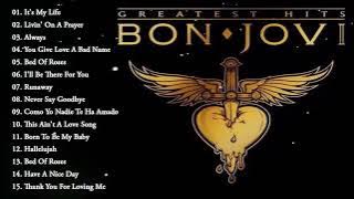 Bon Jovi 2023 MIX ~ Top 10 Best Songs ~ Greatest Hits ~ Full Album