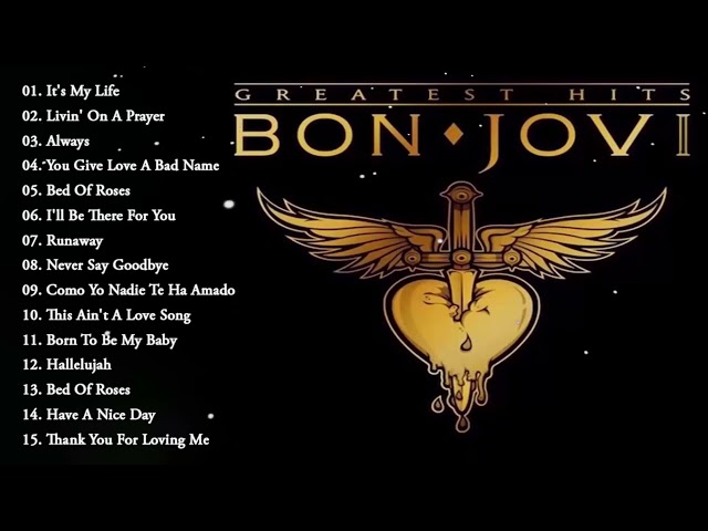 Bon Jovi 2023 MIX ~ Top 10 Best Songs ~ Greatest Hits ~ Full Album class=
