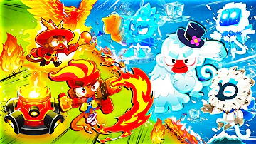 Fire VS Ice Towers in BTD 6!