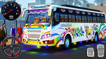 Offroad Coach Bus Driving Simulator 3D - Real Uphill Bus Drive 2025 - Android GamePlay