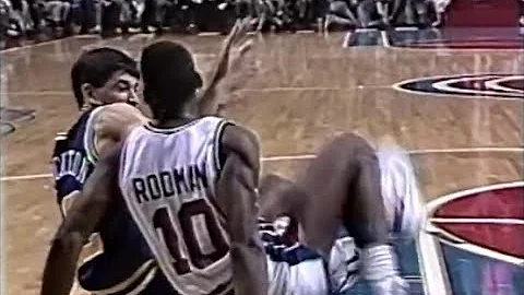 The First Dennis Rodman-John Stockton Incident (Ro...