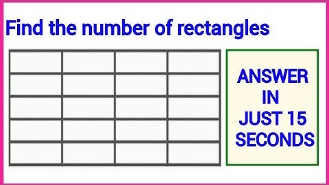 Counting Rectangles  | Counting Number of Rectangles Reasoning Questions | Maths Olympiard Question
