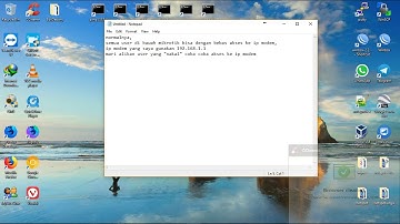 Redirect Akses ke Modem