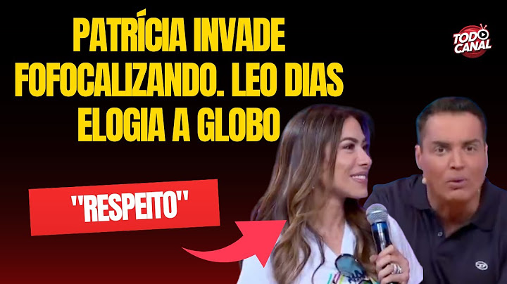 Patrícia Abravanel invade Fofocalizando com troféu da Globo; Leo Dias elogia concorrente