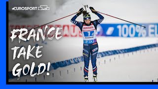 🇫🇷 FRANCE TAKE GOLD! | Biathlon Ostersund Mixed Relay Highlights | Eurosport