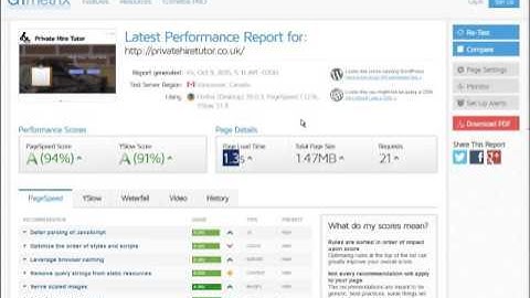 How To Build Your Tutor Website - 5 - Page Load Speed