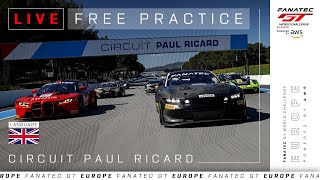 LIVE | Free Practice | Circuit Paul Ricard | 2024 Fanatec GT Europe (English)