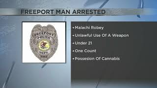 Freeport man arrested on gun and drug charges Tuesday