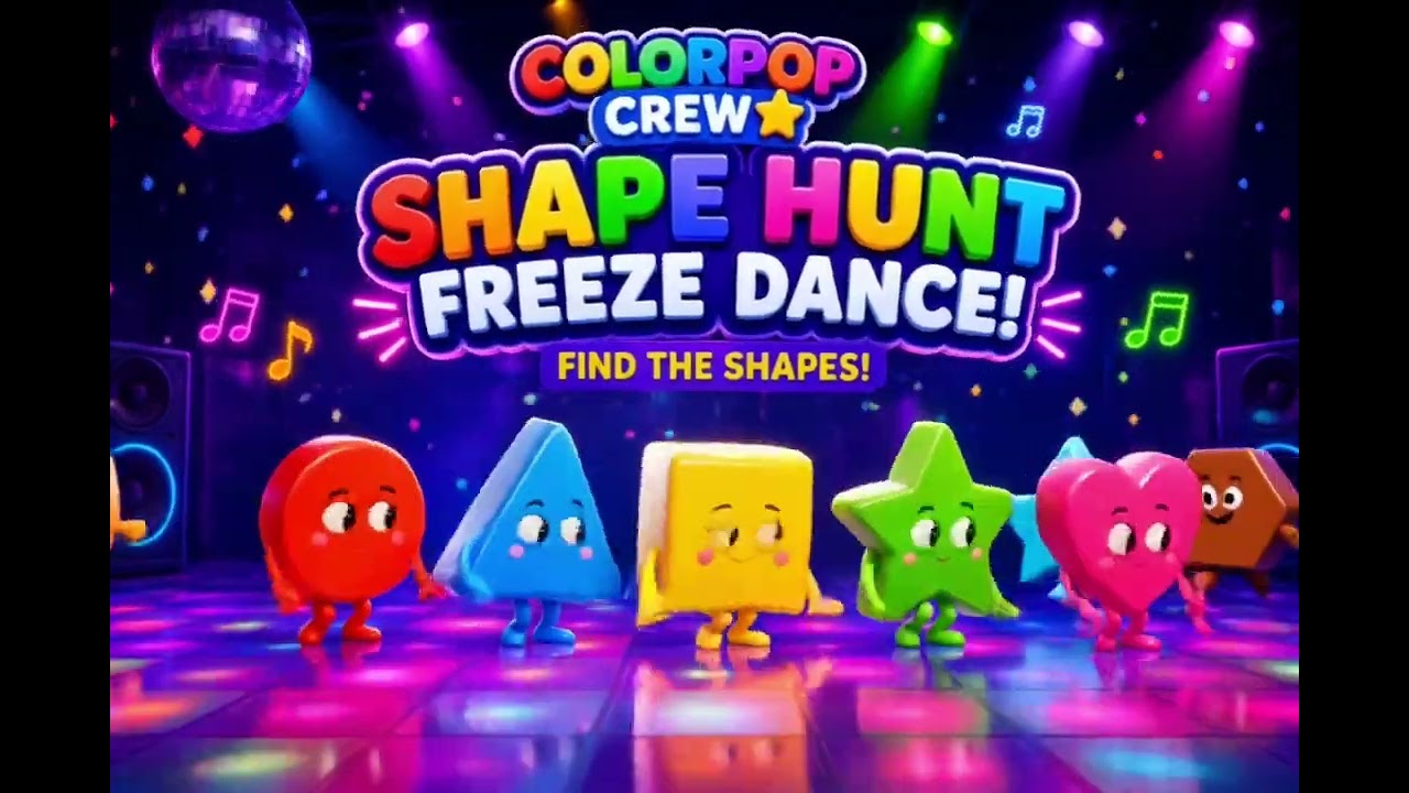 🔢 Number Freeze Dance! | Learn Numbers 1–10, Count & Move