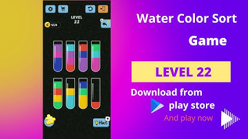 Water colour sort Level  22//Android Games 2022
