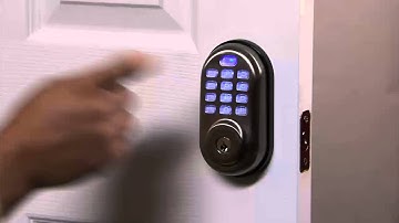 Yale Real Living Push Button Deadbolt Programming - Handing the Lock  08