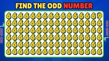 Can You Find the Odd Number Out? | Ultimate Brain Test!