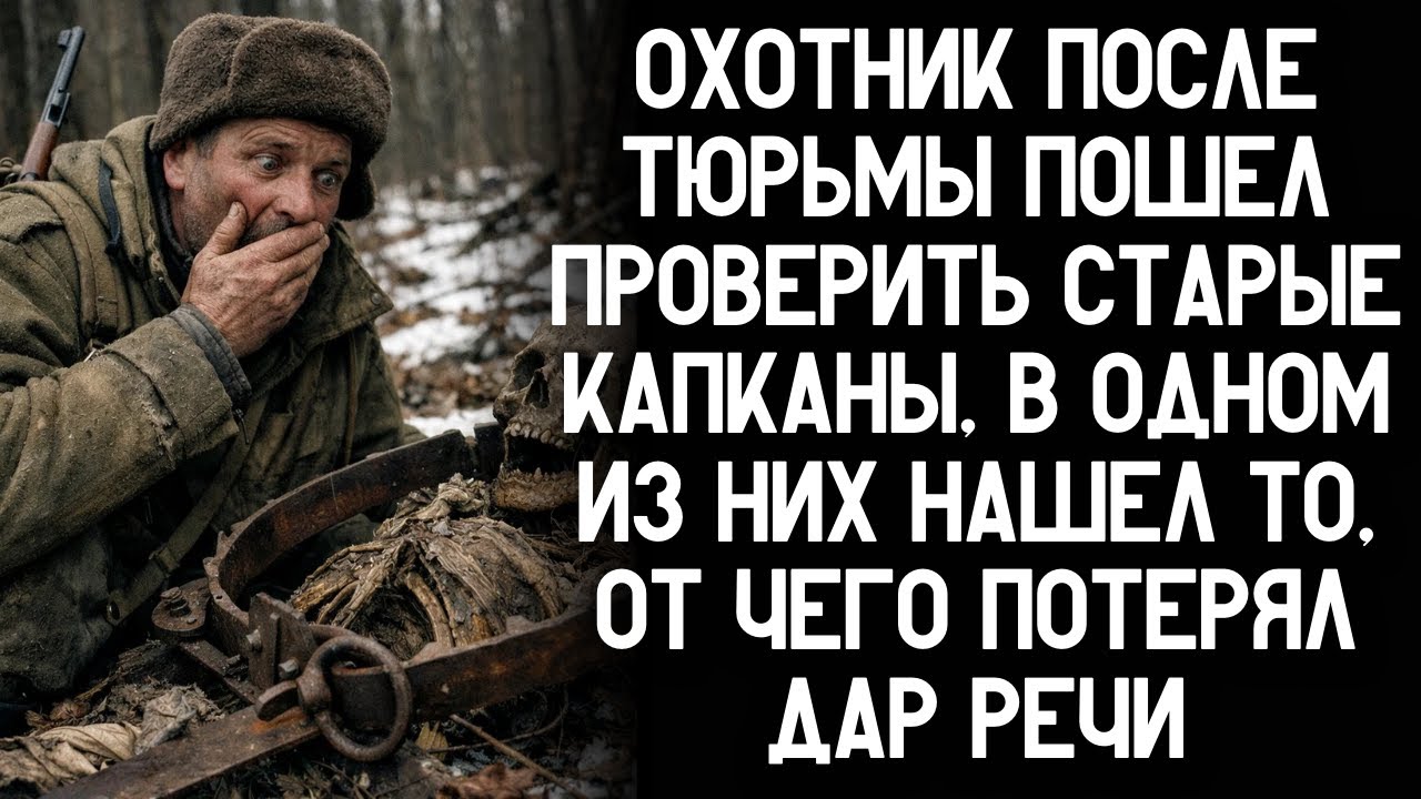 Охотник после тюрьмы пошел проверить старые капканы, в одном из них нашел то, от чего побледнел