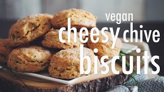 vegan cheesy chive biscuits | hot for food