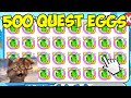 I Opened 500 QUEST EGGS in Roblox Pet Simulator X