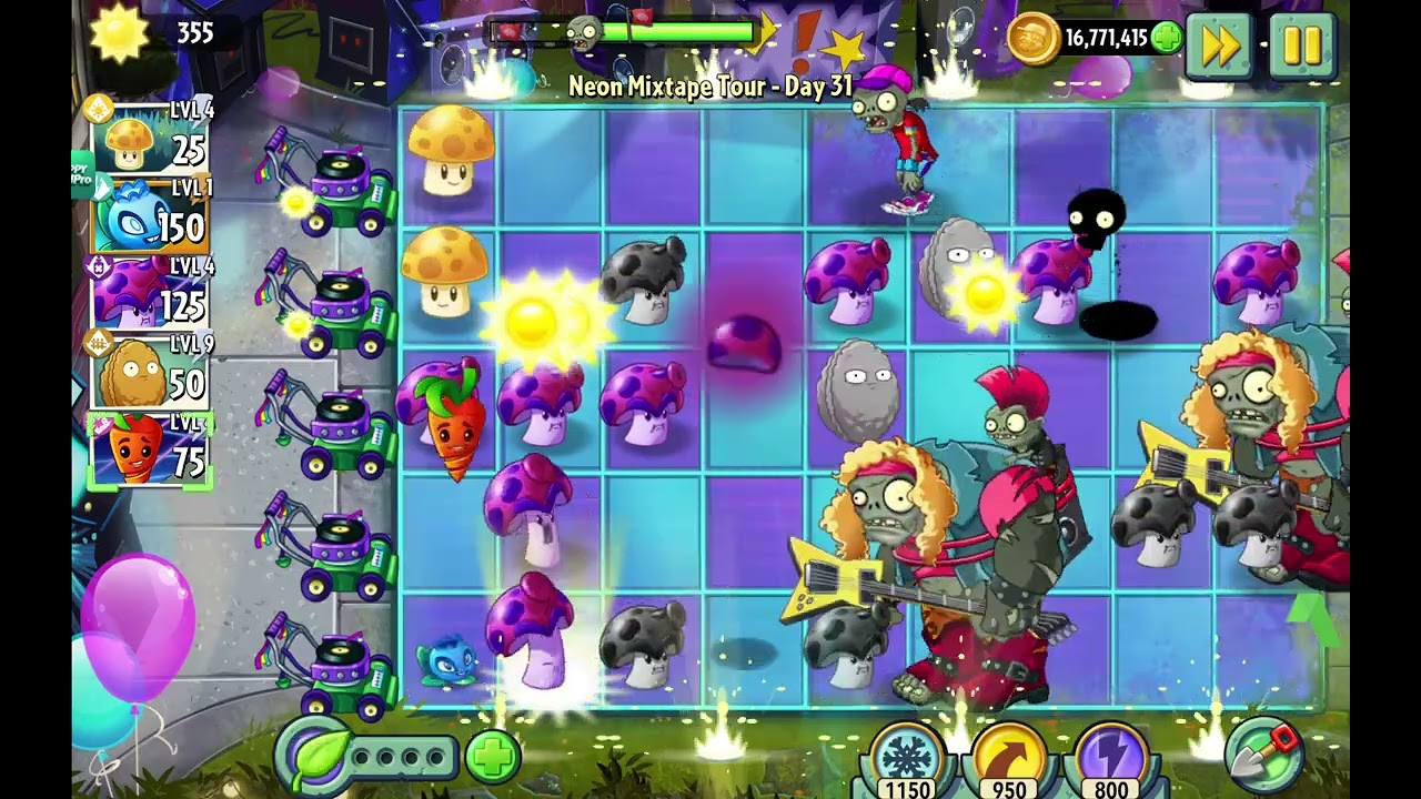 PLANTS VS ZOMBIES 2 | NEON MIXTAPE TOUR | DAY 31