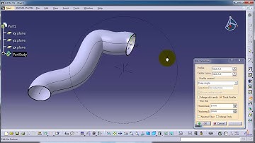 35 CATIA Beginner Tutorial  Rib Sweep