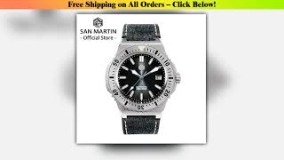 San Martin 42mm Luxury Men Diver Watch High Quality Vintage Automatic Mechanical Business Watches