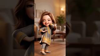 Cute AI Girl Dance on ❤️ | Viral AI Dance Short #ai #shorts #aidance
