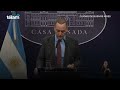El presidente Milei no impulsa la derogación de la ley IVE, aseguró el vocero Adorni