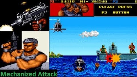 Mechanized Attack Arcade (1989 Rail Shooter) Full Playthrough (1st Loop) (Flashing Lights Warning)