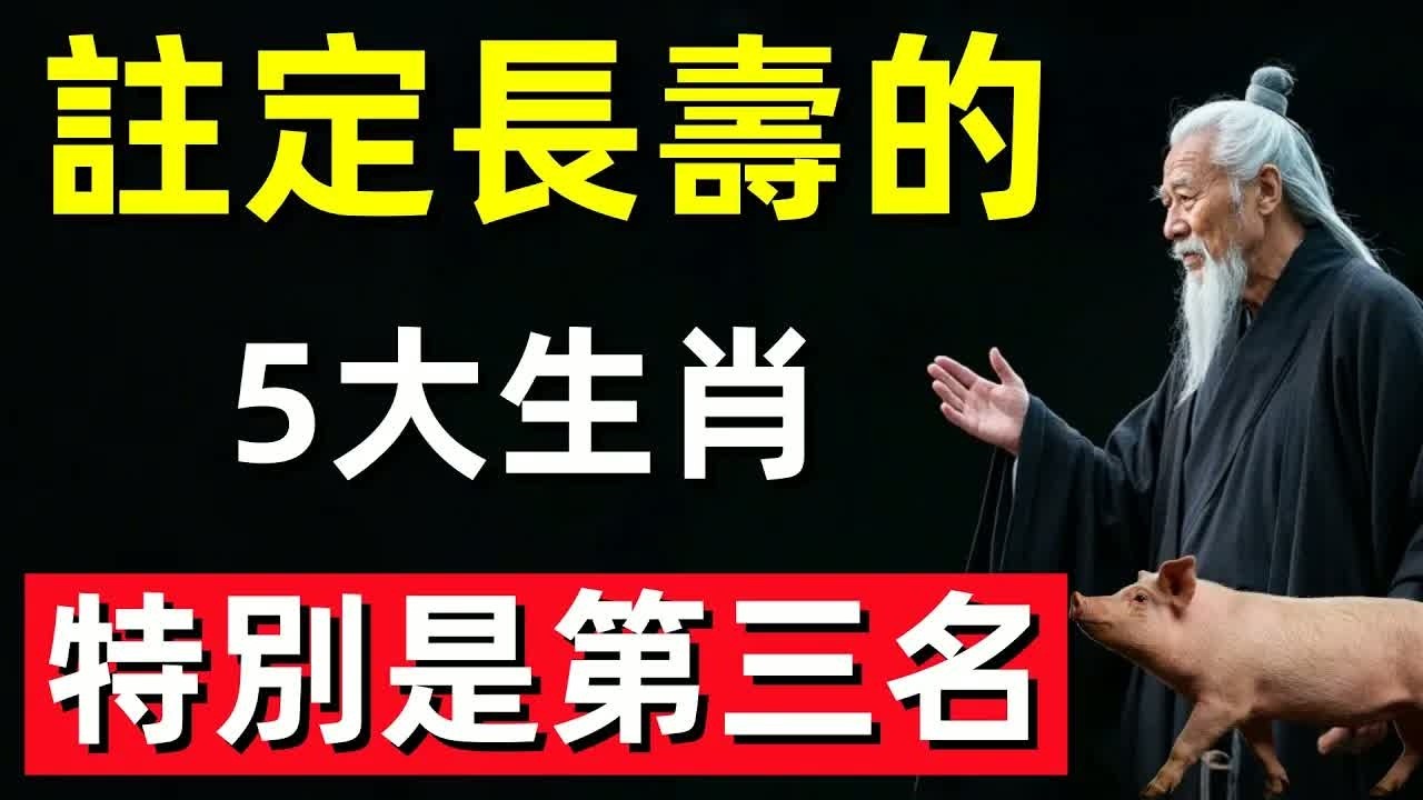 保證沒吹牛！這5大生肖註定長壽，特別是第三名，百歲不是夢！快看看有你嗎？#修行思維 #修行 #福報 #禪 #道德經 #覺醒 #開悟 #禅修