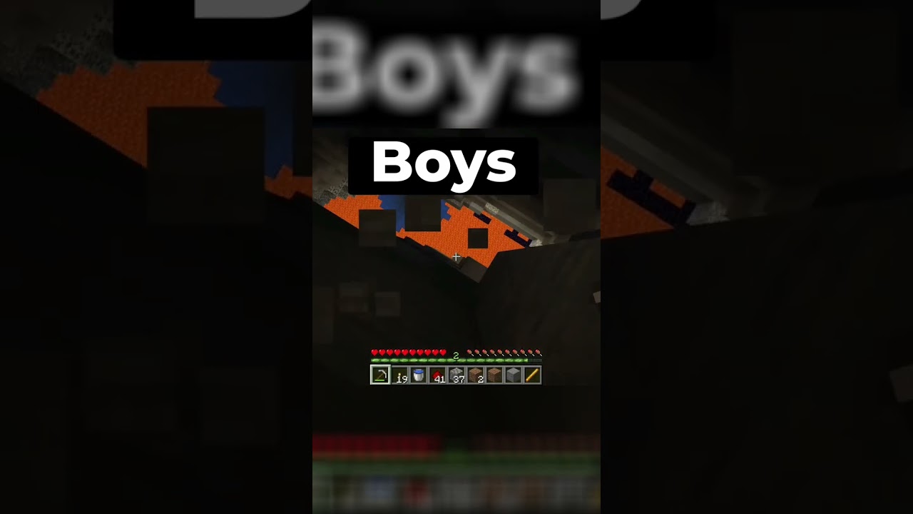 Girls vs Boys played Minecraft 
