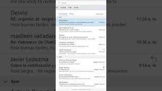 Buscar mensajes relacionados en Outlook #shorts screenshot 2