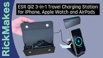 ESR Qi2 3-in-1 Travel Charging Station for iPhone, Apple Watch and AirPods