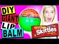 DIY GIANT SKITTLES EOS LIP BALM!