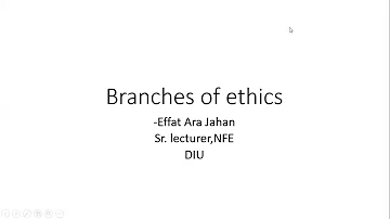 What are the 3 branches of ethics?