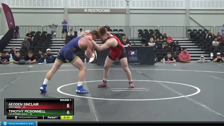 182 Lbs Round 1 (8 Team) - Aeoden Sinclair, Wiscon...