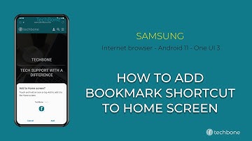 How to Add Bookmark Shortcut to Home screen - Samsung Internet [Android 11 - One UI 3]