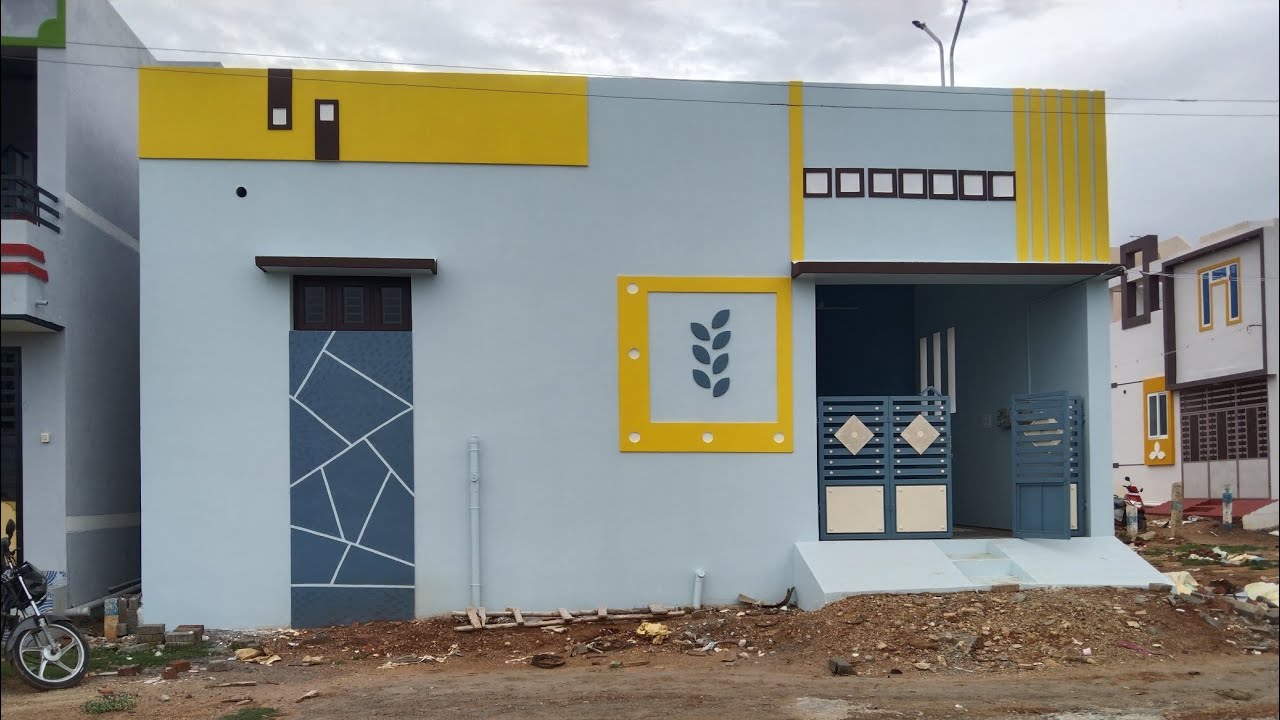 மதுரை கருப்பாயூரணியில் இரண்டு பெட்ரூம் வடக்கு பார்த்த வீடு விற்பனை 55