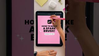 How to create a spark brush in #procreate #lettering #procreatetips #procreateart